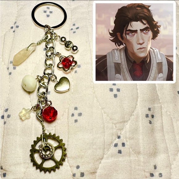Arcane Inspired Viktor Clutter Keychain Bag Purse Charm Bracelet-Style - Picture 1 of 3